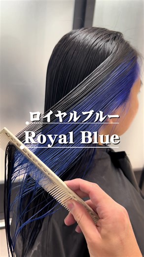 ロイヤルブルーのインナーカラーで派手髪を楽しもう