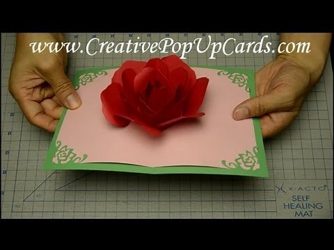 Rose Pop Up Card for Mother's Day or Valentine's Day
