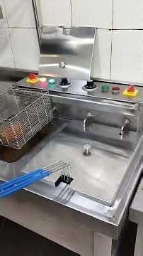 Double Deep fat fryer with dumping station