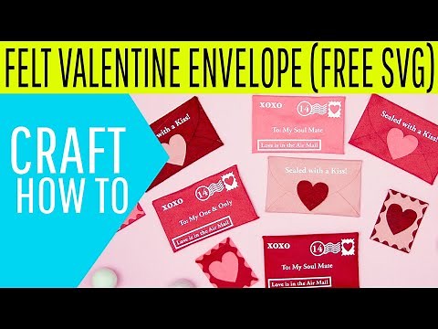 DIY Felt Valentine's Envelope Décor