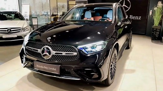 新车赏新，实拍2023款全新奔驰GLC220内外部细节静态高清展示！