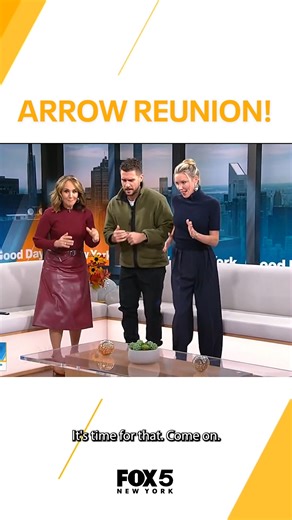 FOX 5 NY on Instagram: "ARROW REUNION! Before Josh Segarra and Katie Cassidy became stars of two of the biggest shows on FOX, they teamed up on one of the most popular shows on television. On Wednesday, they reunited on Good Day!"