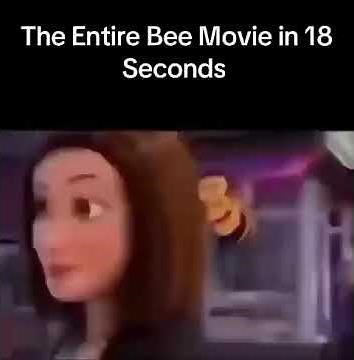 The Entire Bee Movie in 18 seconds #fishhooks #beemovie #shorts #dreamworks #memes #funny #movie