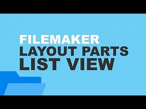 FileMaker List View Tutorial