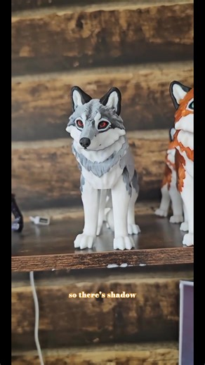 The Wolves Den Realistic 3D Printed Wolves with Vibrant Rainbow and Solid Color Fur 5x8 Inches Plastic Artwork for Wolf Enthusiasts and Decor