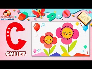 MOJA PRVA KNJIGA: Učimo abecedu (A kao auto) i brojeve (od 1 do 10) | Edukativni video za djecu