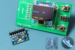 Build a Portable Step Counter using ATtiny85 and MPU6050