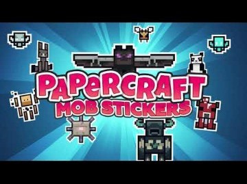 [免费下载]纸艺生物贴纸追加内容(更新)-我的世界插件市场包免费下载-Minecraft Marketplace Papercraft Mob Stickers