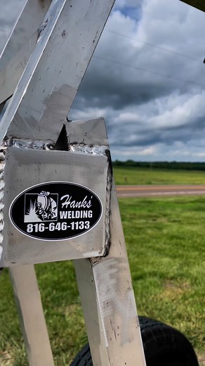 Fabricated a set of aluminum stairs for this boat trailer. #boating #lakelife | Hanks’ Welding and Professional Services