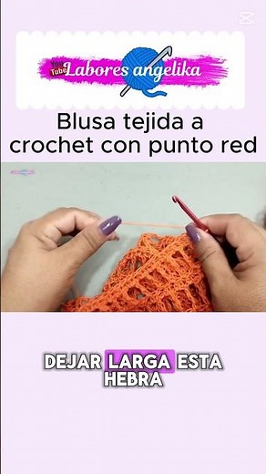 "Crochet blouse in net stitch: Fresh and stylish design for you 🌸" #crochet #tutorial #shorts