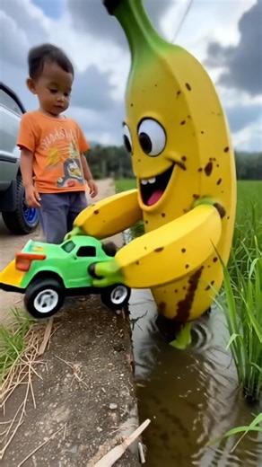 Terimakasih monster pisang yang baik #shorts