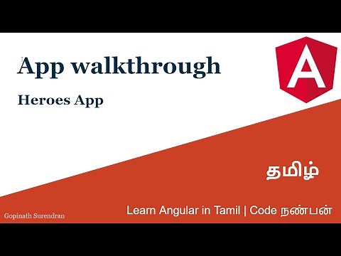 37) App code walkthrough | Learn Angular in Tamil Angular | Code Nanban