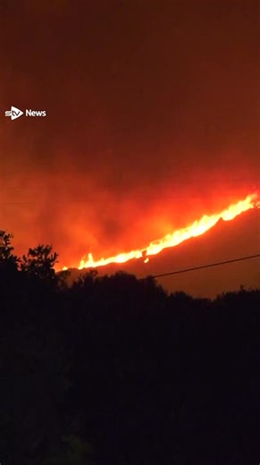 A fast-moving wildfire whipped by gale-force winds burned through the night and into Thursday on Greece’s southern island of Crete, prompting the evacuation of more than 1,500 people from hotels and homes. https://i.stv.tv/4exRe77 | STV News