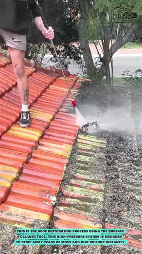 Pressure Washer Tool for Tile Roof Surface Cleaning #innovationtools
