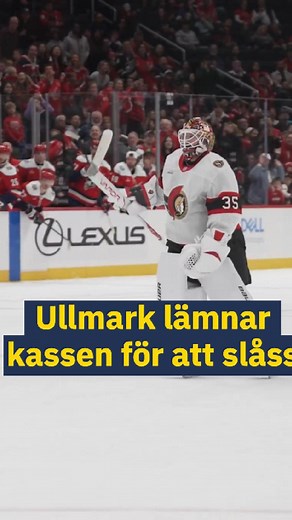 Linus Ullmark gillade inte vad han såg från andra sidan av rinken i nattens match mot Washington 🥊 | HockeyNews.se