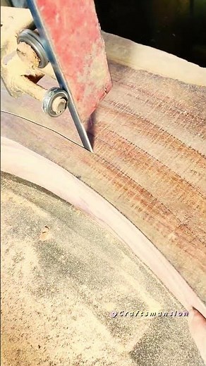 Masterful Woodworking: Cutting Intricate Curves with an Industrial Band Saw