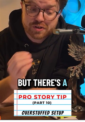 Pro Story Tip (Part 10): Elaborate world building can be your best friend or your biggest enemy. A lot of writers make the mistake of front loading explanation in their screenplays. It may make sense in your head, but you may be trying to overcommunicate it to your audience. A film executive will put your script down before your story really has a chance if you overstuff your setup. Instead, lead with character and emotion. Introduce new concepts (worlds, species, languages, lore) gradually. Try