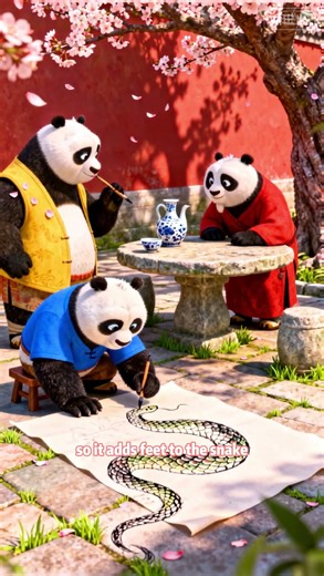 【Idiom Story】｜Drawing Legs on a Snake #panda #ai #idiomstory #cartoon