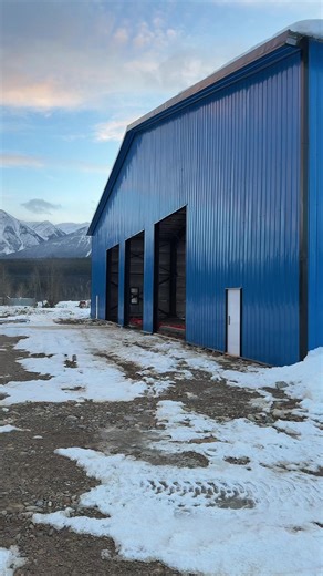 New Shop Construction Completion with Doors and Flooring