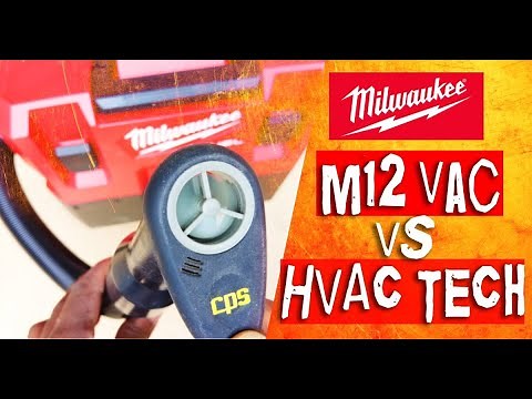 Milwaukee M12 Fuel Wet/Dry Vacuum | Test & Review | Compact Battery Powered Vacuum for HVAC Techs