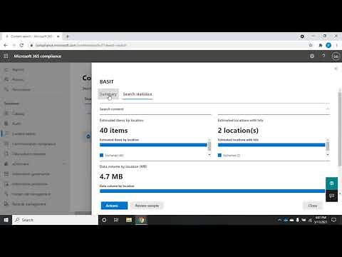 Searching for content in the Microsoft 365 Compliance Center