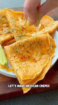 Mexican Style Crepes | Easy Recipe #crepe #easyrecipe #shorts #quickrecipe