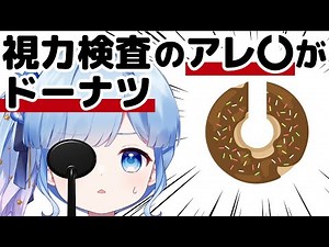 【コント】ドーナツで視力検査してくるメガネ屋【ランドルト環】