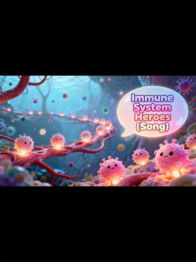 🦠 THE IMMUNE SYSTEM SONG! 🎶 Dance & Fight Germs #kids #music #education #animation #fyp