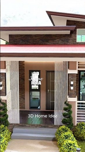 Affordable Small House Design | 6.5 x 5.5 Meters | Perfect 2 Bedroom Family Home #exteriordesign