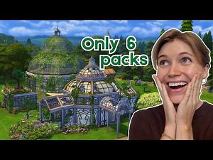 Building a MAGICAL GREENHOUSE Café | Sims 4 speedbuild