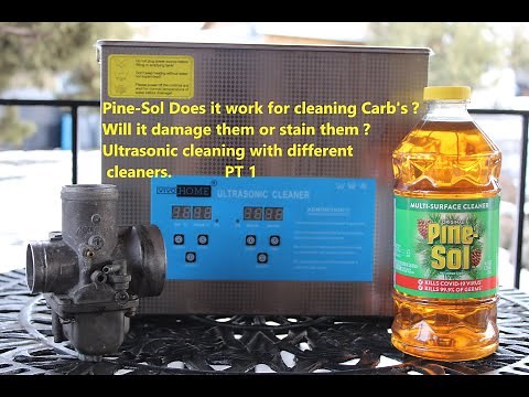 Pine-Sol Will it work in your ultrasonic cleaner? PT 1