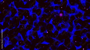 Background video screen saver computer rendering in the form of a mesh moving triangular surface in space Stock Video