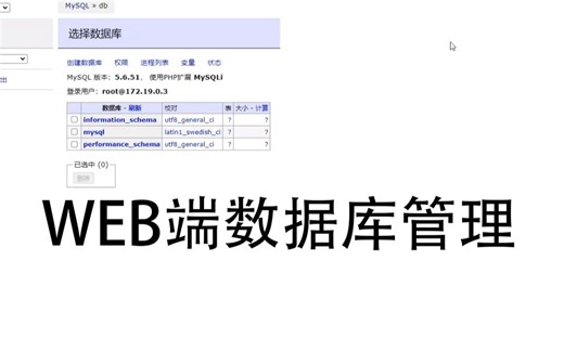 个人服务器、电脑-web端数据库管理工具