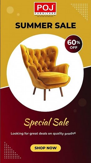 👉 "Biggest Summer Sale on Premium Furniture! ☀️🔥 | POJ Furniture"
