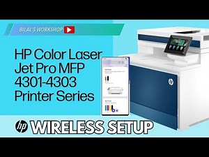 HP Color LaserJet Pro 4303fdw, 4303dw Wireless Setup Guide | Connect Your Printer to WiFi