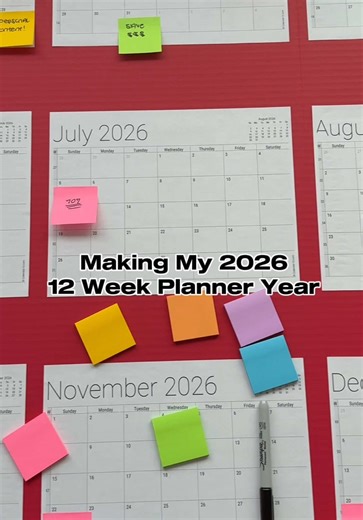 Happy NYE! 🎊 Making my #12WeekPlanner Year for 2026 🩷 Using Yutlik (lunisolar calendar Chinese Farmer’s Almanac) calendar as a guide for my goals! ✨ #yutlik #tearawaycalendar #planwithme #productivitytok