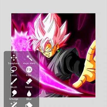 Goku Black Gfx Pfp speed Art #gokublack #ibispaintx