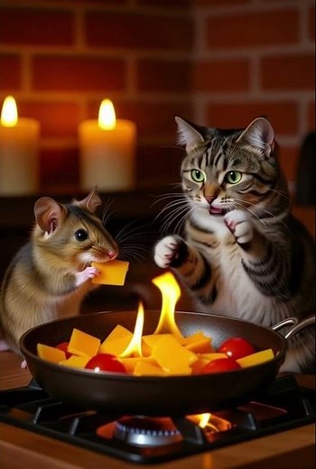 The Little Mouse Chef 🐭🍳 | A Tiny Tale of Big Dreams#MouseChef #CuteAnimals #CookingStory