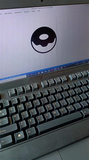Donut 🍩 logo in Ms Word By shortcut key | In English. #shortcutkeys #usa .