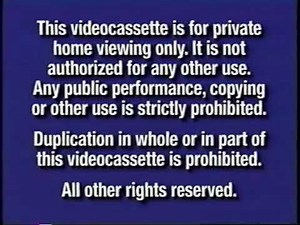 Opening To The Rescuers 1998 VHS