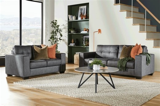 Bring modern elegance to your living room with the Atlanta 2 Piece Fabric Lounge Suite! A perfect choice for your home, this suite offers the perfect combination of style and functionality. Shop Now: https://bit.ly/4dp4gmz #furniture #lounge #modernliving #homeinspo #harveynormannz | Harvey Norman New Zealand