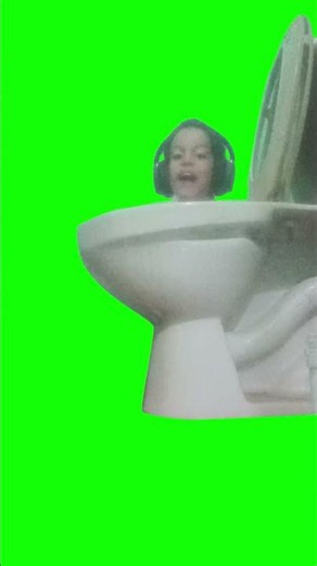 Skibidi Toilet in Real Life meme - Green Screen