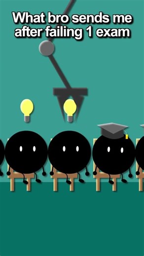 what bro sends me after failing 1 EXAM #shorts #animation #relatable