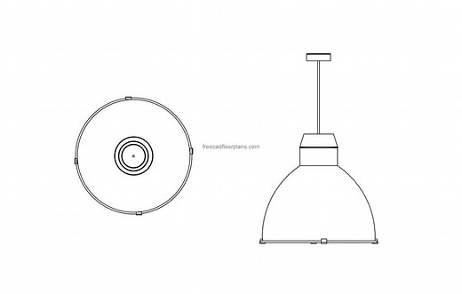 Hi Bay Light - Free CAD Drawings
