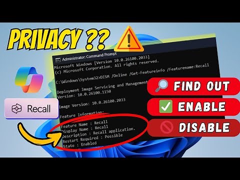 How to Check, Enable, or Disable Microsoft Recall Feature on Windows | Windows 11 24H2