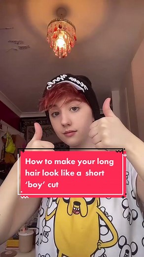 How to Make Your Long Hair Look Like a Short ‘Boy’ Cut