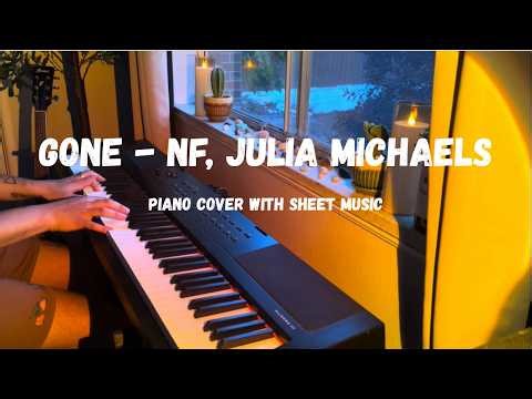 Gone - NF, Julia Michaels | Piano Cover + Sheet Music