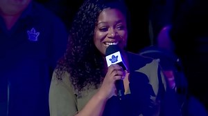 24K views · 362 reactions | Thousands of Toronto Maple Leafs fans stepped up for the team’s anthem singer and belted the Star Spangled Banner after her microphone cut out ahead of the game. #TheMoment | CBC News: The National | Facebook