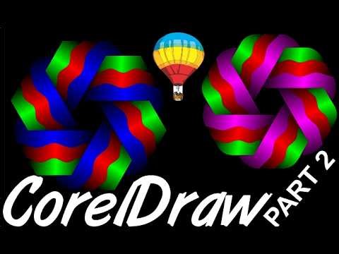 Corel Draw Tips & Tricks 6 SIDED Polygon and draw this and ROTATE Part 2
