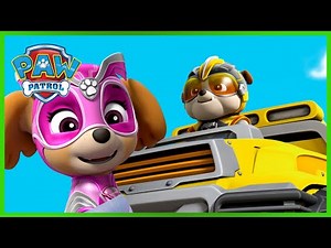 Skye and Rubble Mighty Moments and More - PAW Patrol - Cartoons for Kids Compilation